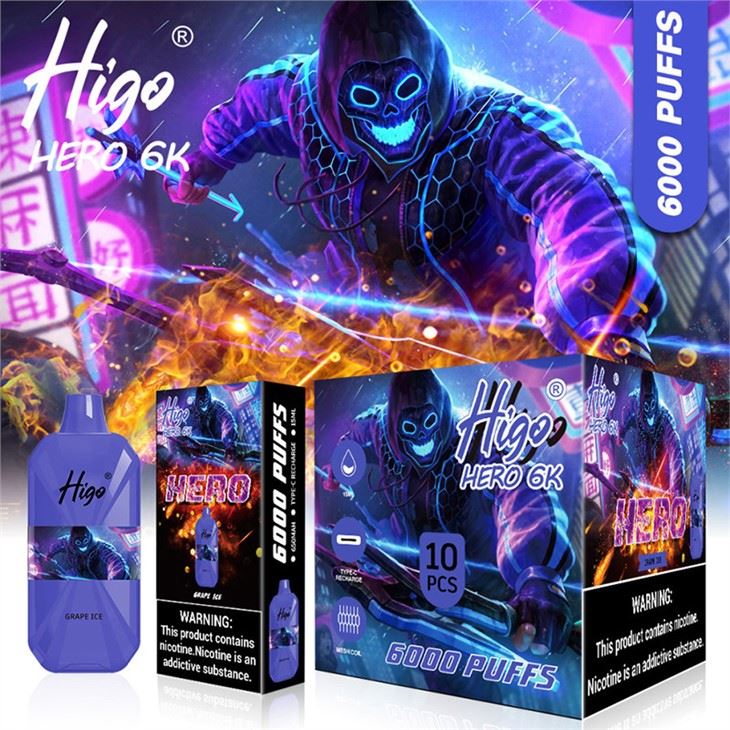 Thuốc lá điện tử Higo HERO 6K 6000 Vape dùng một lần