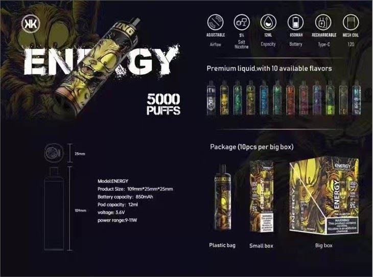 Vape năng lượng KK dùng một lần