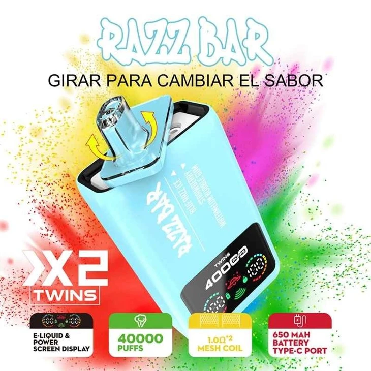 RAZZBAR 40K Dual Flavor factory