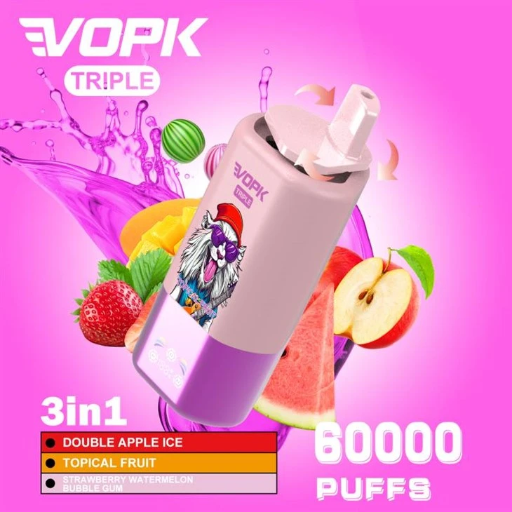 Vopk Triple 3 trong 1 60000 Puffs ba hương vị